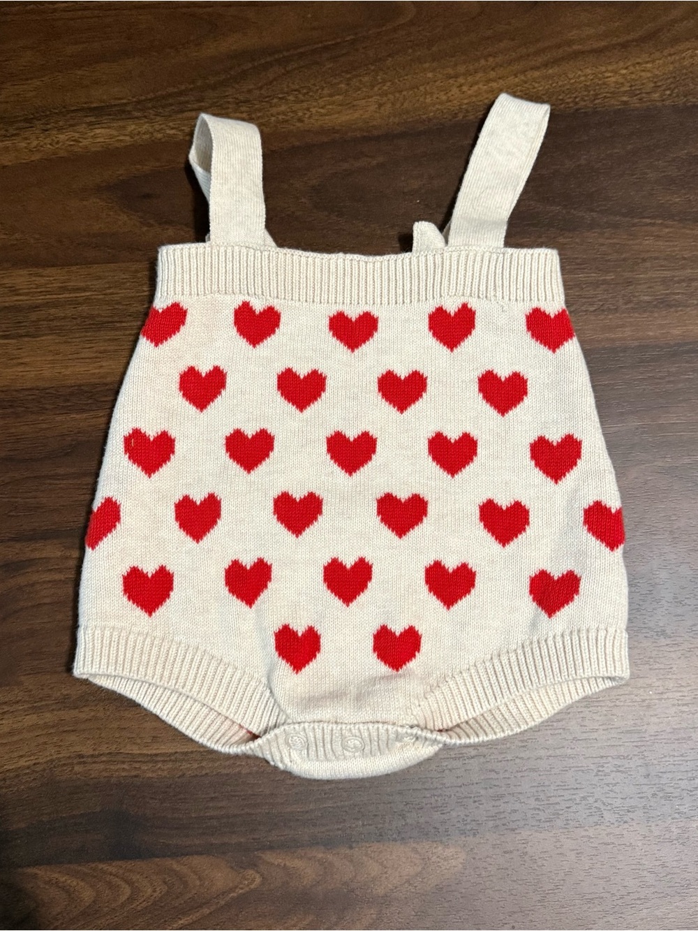 Baby girl valentines day romper
